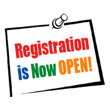  Registration is now open for all grades levels